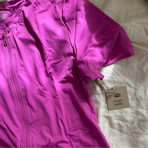 Free People x Toast Swim Signature Surf Suit in Purple Orchid NWT - Picture 3 of 7